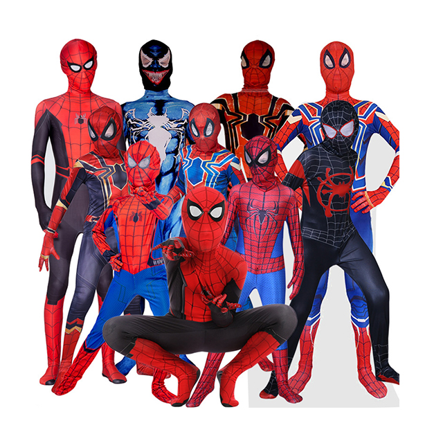Halloween costume Little Black Spider Myers cosplay dress Iron Spider-Man costume children's adult costume