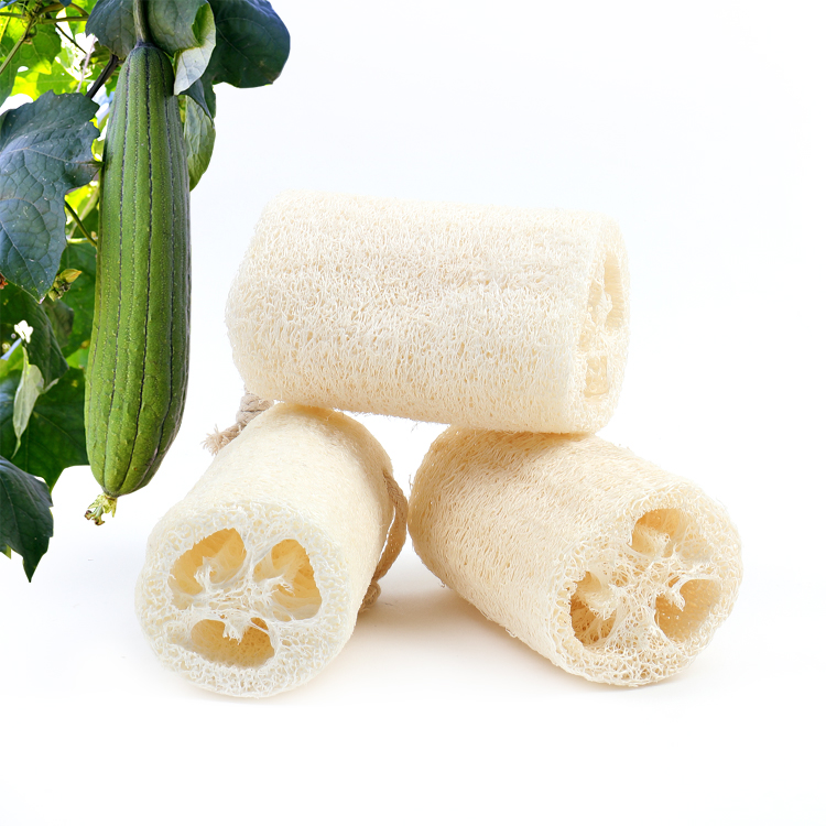 Wholease Loofah Luffa Bath Body Shower Wash 100% Natural Silk Loofah Sponge Scrubber Brush