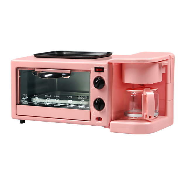 Best Selling multi-function 3 in 1 breakfast making machine coffee oven toaster commercial mini electric Pizza oven
