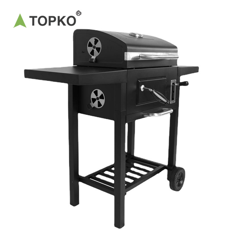 TOPKO Wholesale Stainless steel bbq grill folding barbecue charcoal grill