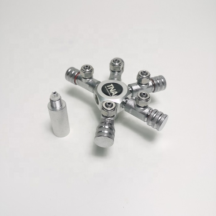 FMC-105 Aquarium Planted Landscape Tank 5 way CO2 splitter for CO2 supply regulator