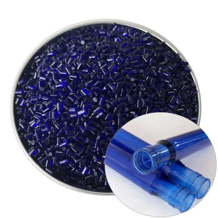 hot sale pet blue color master batch resin bottle grade