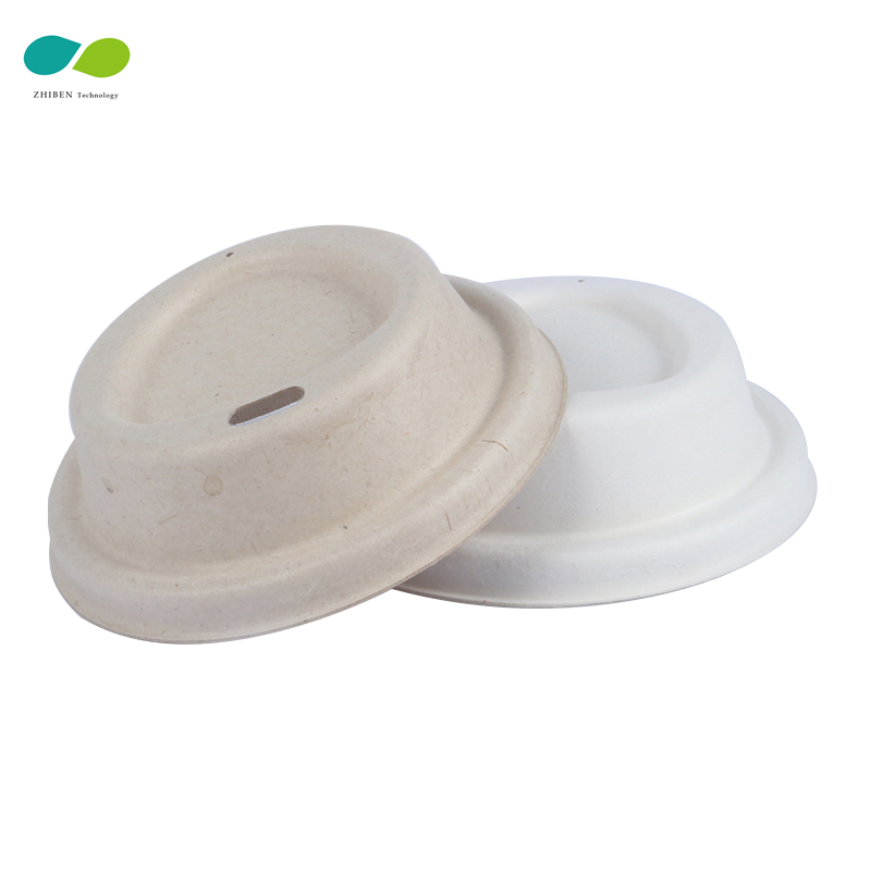 Dsechable disposable custom paper cup lid and compostable eco lid