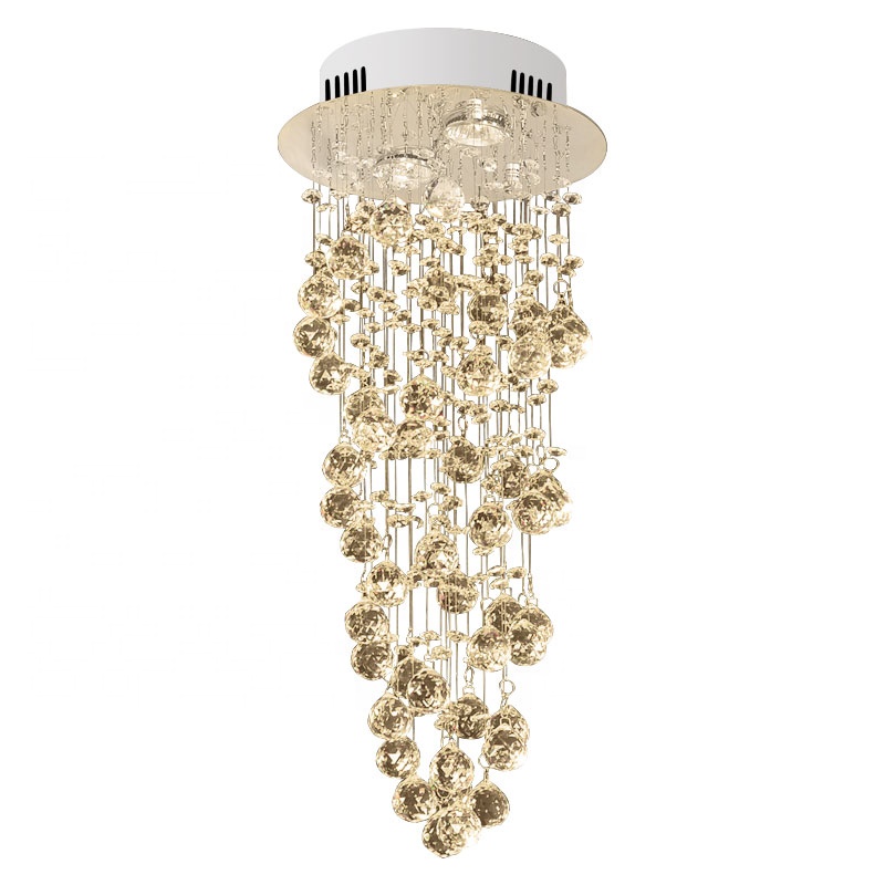 Modern Rectangle GU10 Ceiling Crystal Lamp Living room Bedroom Home Decorative Crystal Ceiling Lighting luxury ceiling light