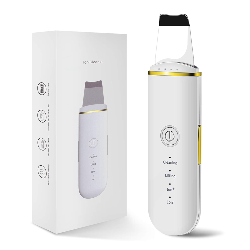 Dropshipping Facial Pore Cleaning Spatula Sonic Blackhead Remover Face Ultrasonic Skin Scrubber