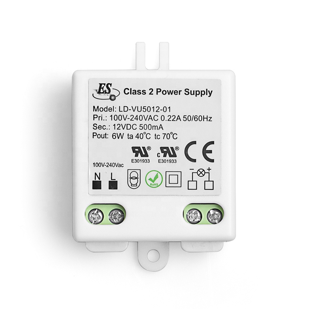 ES CE UL SELV 3W 250mA 12V AC-DC Constant Voltage Class 2 power Supply LED Driver