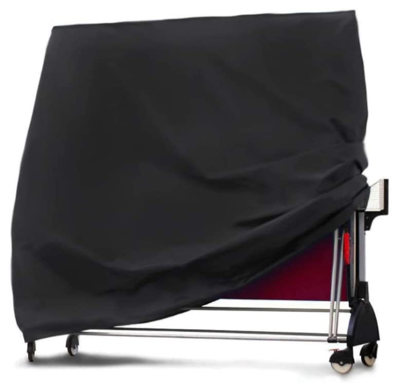 New material Oxford Fabric Table Tennis Cover Weatherproof Upright Heavy Duty Table Tennis Cover Outdoor Ping Pong Table Co