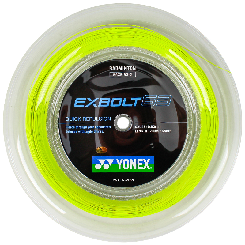 Yonex EXBOLT 63 BGXB63 Струна для ракетки для бадминтона, 200 м