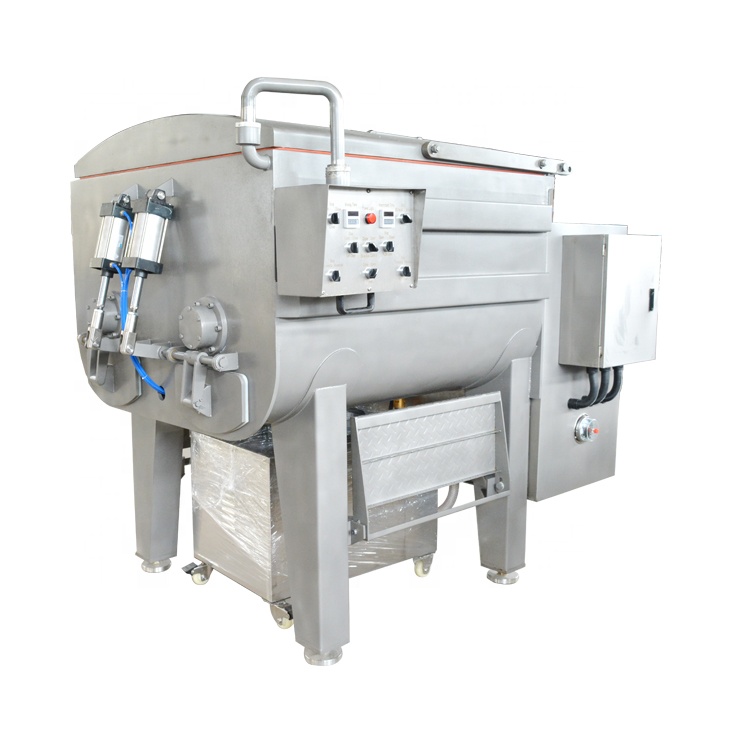 Stainless Vacuum Meat Mixer 1200L Meat Mixing Machine with Automatic Discharge