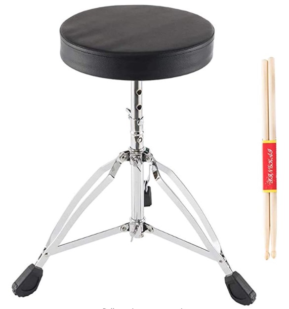 drum set thrones Drum Stool Adjustable height Seat Round Portable Chair with Anti-Slip Feet for drum beginners