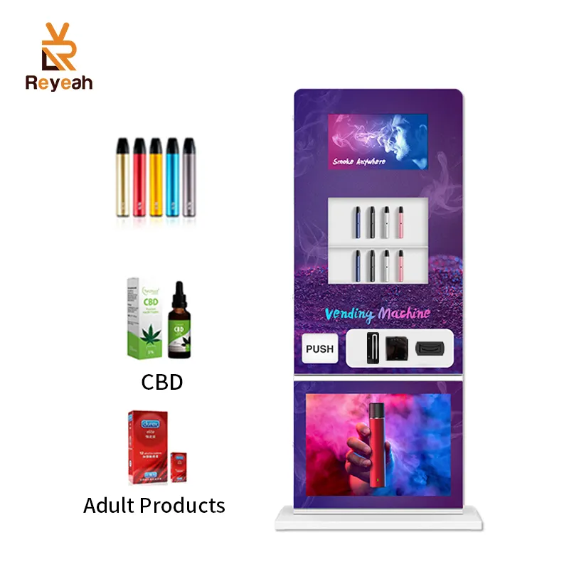 Automatic Modern Vending Machine Electronic Merchandise Age Verify Vending Machine With ID Card Reader
