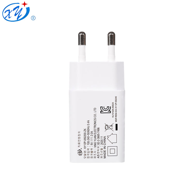 Логотип OEM один порт KC штекер в 5v 2a Зарядное устройство usb настенное зарядное устройство для Кореи
