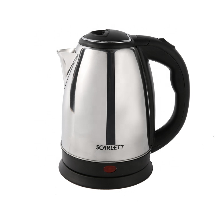 2L Electric Kettle PP Plastic Shell Household Rotatable Base 2000W Electric Kettle 304 Stainless Steel