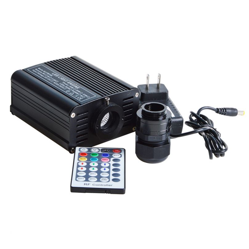 Stretch ceiling film starry effect Mini 16W RGB LED fibre optic light source engine