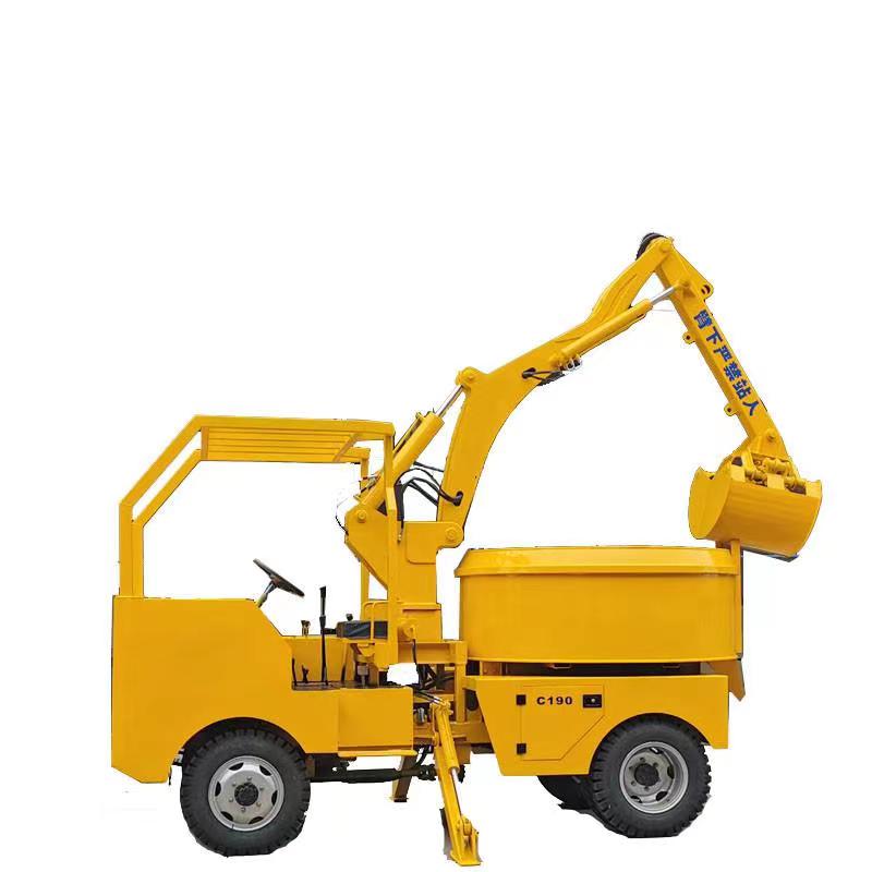 Small portable drum diesel self loading concrete mixers prices for sale