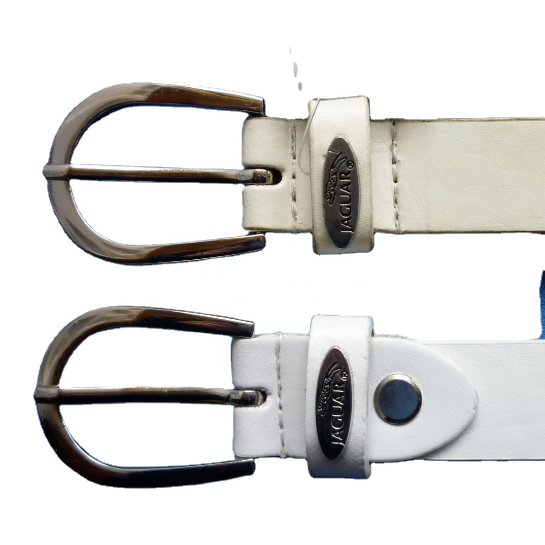 Ladies PU Belts with Customized Metal Plates in Strap in Hot Popular
