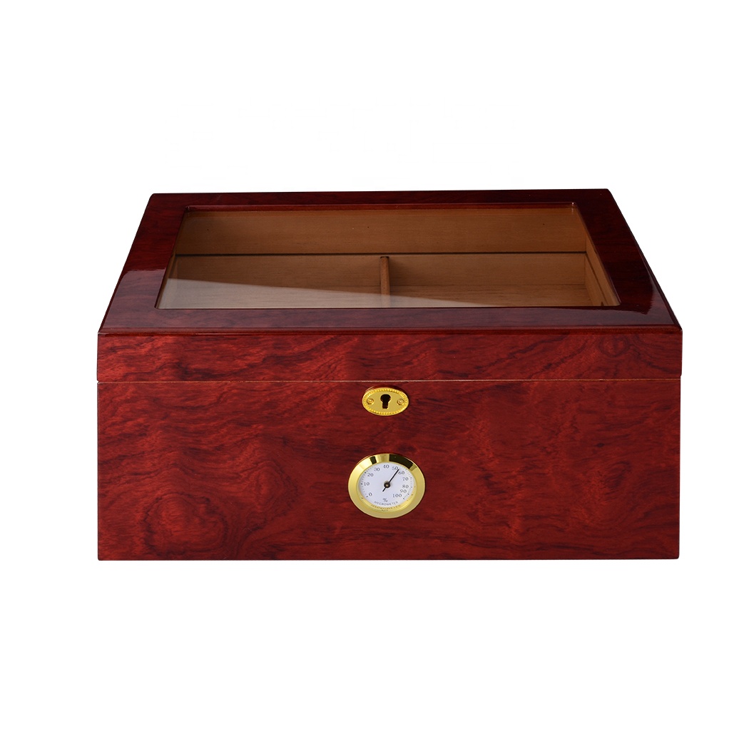 Furen Professional portable cedar wood cigar case hygrometer cigar humidor box travel custom wooden cigar box
