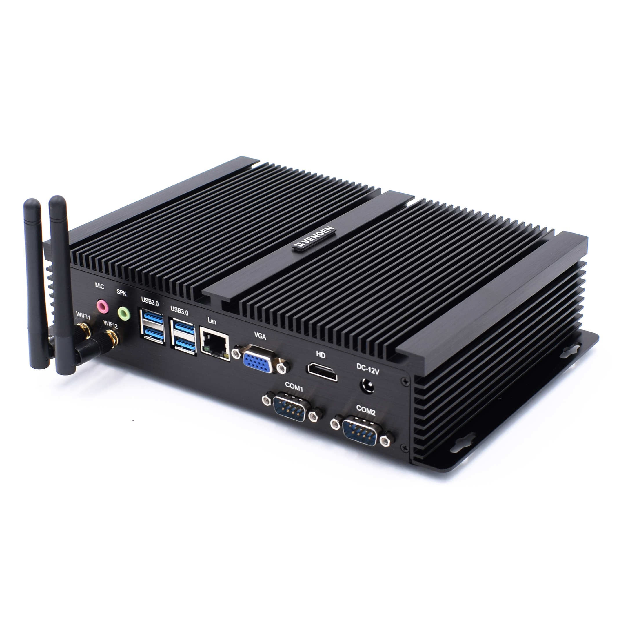 Intel Core i5 8250U i7 8550U Barebone безвентиляторный промышленный мини-ПК компьютер с RS232