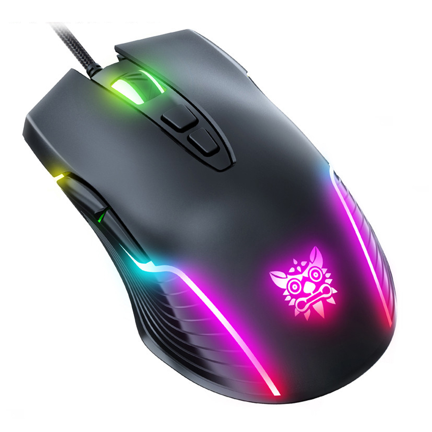 Игровой коврик для мыши 6400 точек/дюйм дыхательная светодиодная оптическая USB компьютерная мышь 7 кнопок проводная мышь для ноутбука PC Gamer
