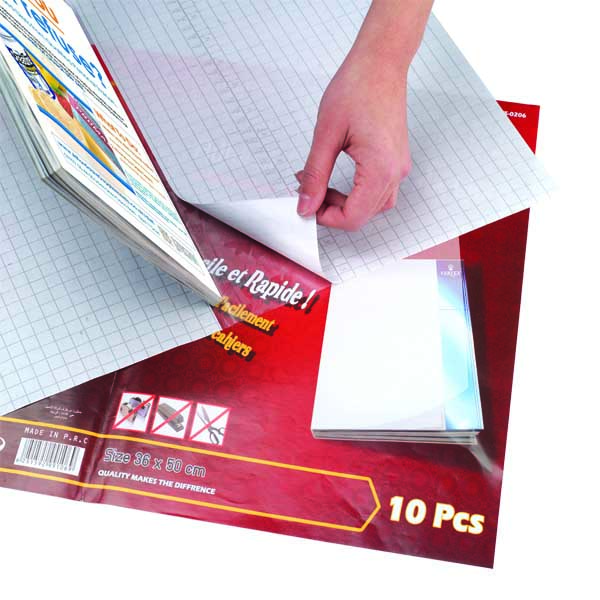 Clear Transparent PVC Self-Adhesive Book Cover Sheet, PVC Self-Adhesive Book Cover Sheet