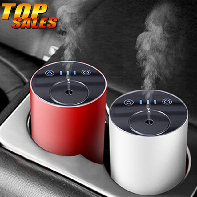 Автомобильные мини масла Ароматерапия diffuser беспроводной Перезаряжаемый Увлажнитель Арома диффузор для эфирных масел с 7 видов цветов