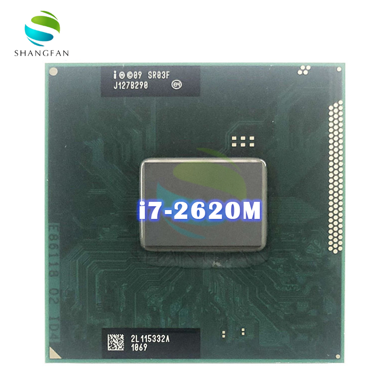 Для Intel Core i7-2620M i7 2620M SR03F 2,7 ГГц двухъядерный четырехпоточный процессор 4M 35W Socket G2 / rPGA988B