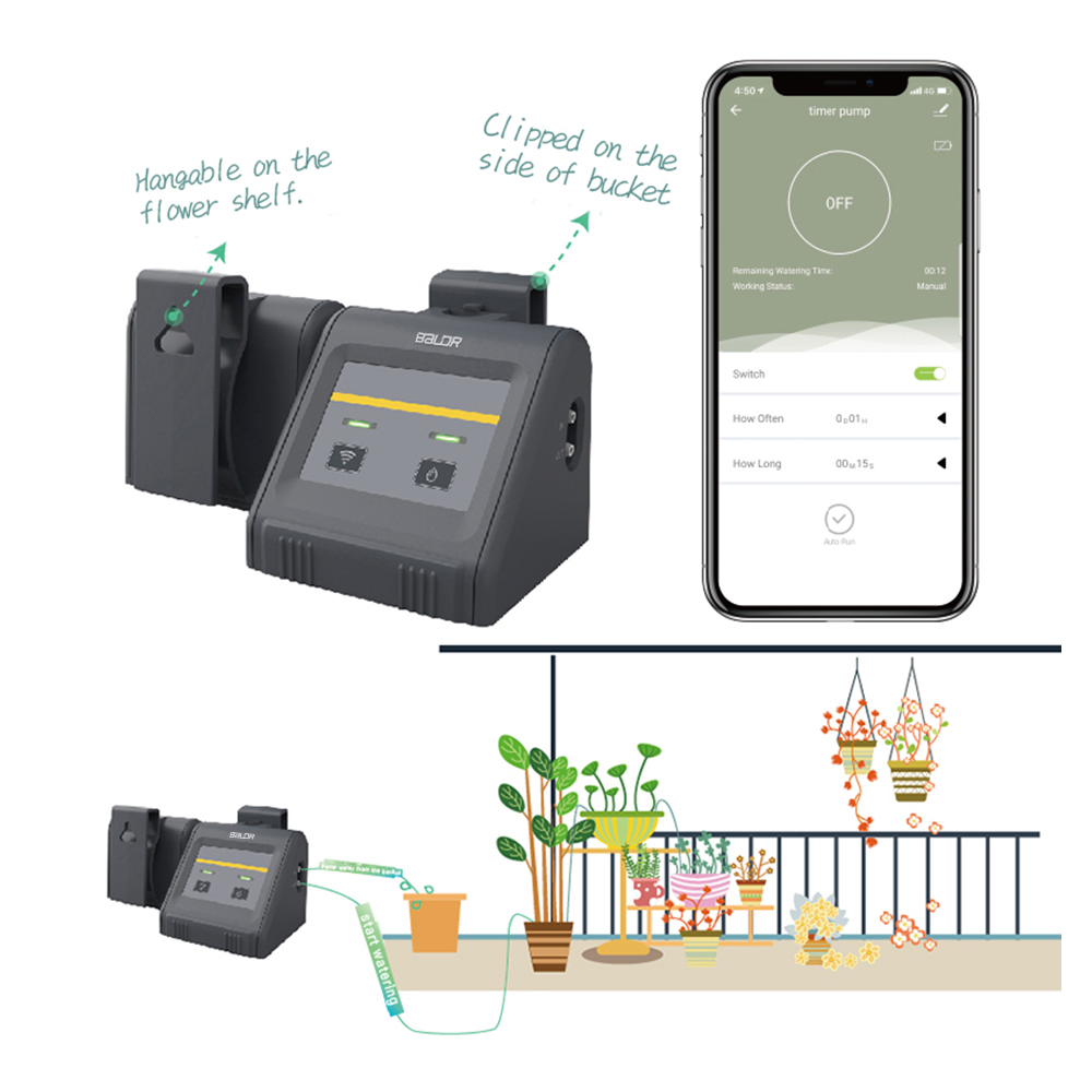 Wifi Tuya смарт капельного орошения цифровой водяной насос таймер