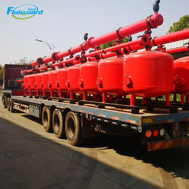 Sand and disc filter use for agricultural irrigation