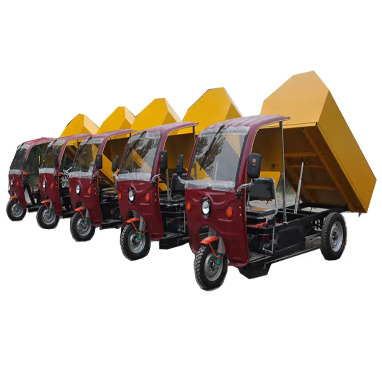 Low price small three wheeled electric garbage truck refuse truck dustcart