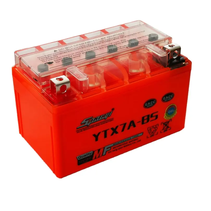 KAZUKI YTX7ABS Wholesales Long Cycle Life Motorcycle Accessories Baterai Sepeda Motor 12V4AH Gel Motorcycle Battery