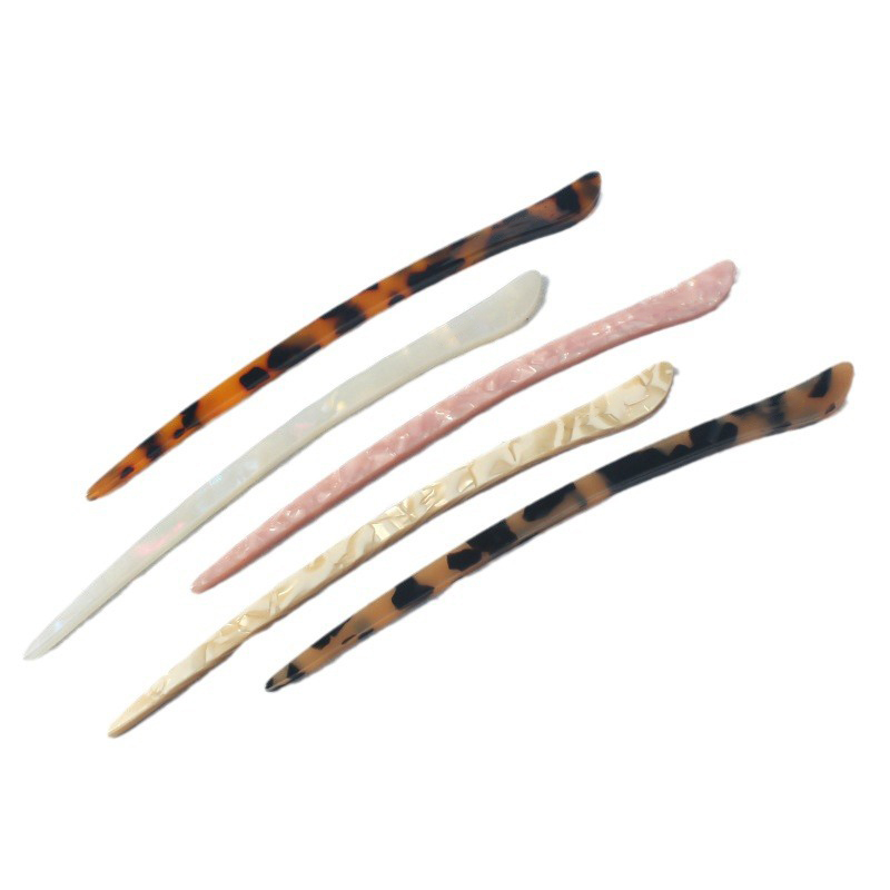 Hot Selling 18cm Acetate Simple Vintage Girls High Quality Leopard Hairpins For Hair Wholesale