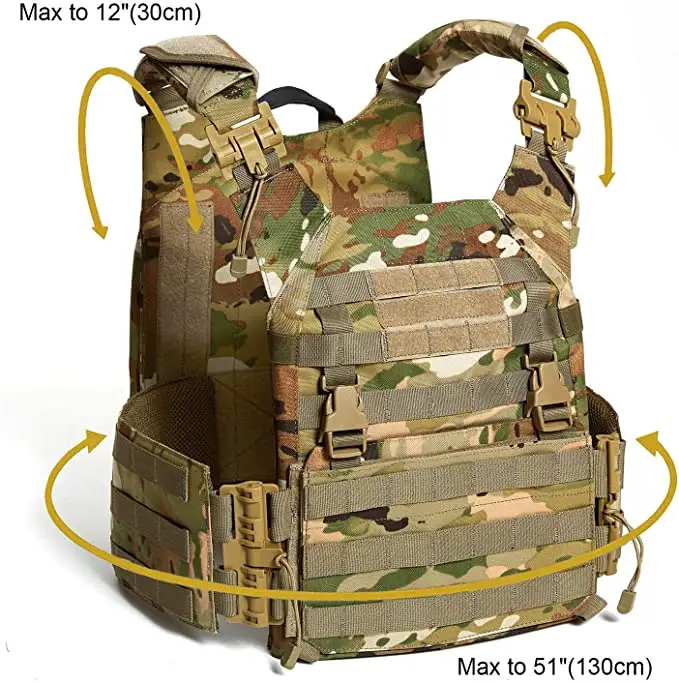 Military Modular Assaults Vest System Compatible With 3 Day Tactical Assault Backpack OCP Camouflage Army Vest