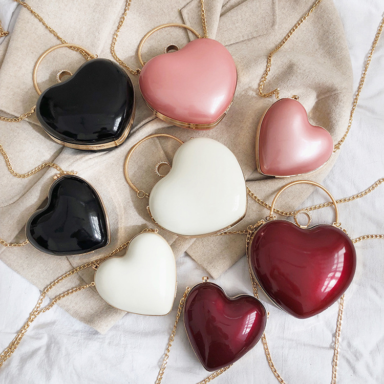 2021 designer high quality mommy and me purse sets children mini heart shaped purse