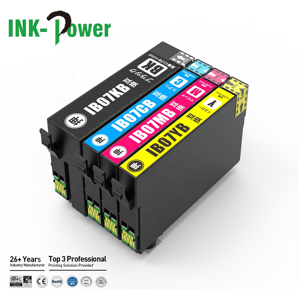 INK-мощность IB07 IB07KB IB07CB IB07MB IB07YB Премиум Цвет Совместимый струйный картридж с чернилами для принтера Epson PX-M6011F принтер