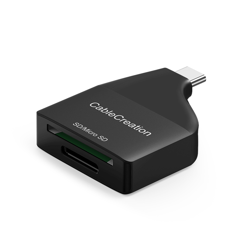 Адаптер CableCreation USB C для кардридера Type C Thunderbolt 3 TF/SD, кардридер, совместимый с MacBook Pro