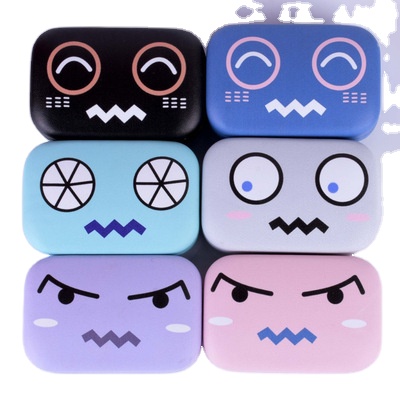 Cute funny contact lens case Cartoon contact lens case Companion box care box eye box