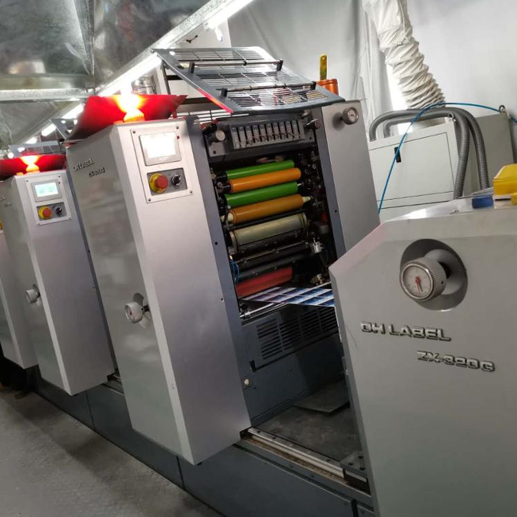 GH-320 Intermittent Roll to Roll Self adhesive label Offset printing machine