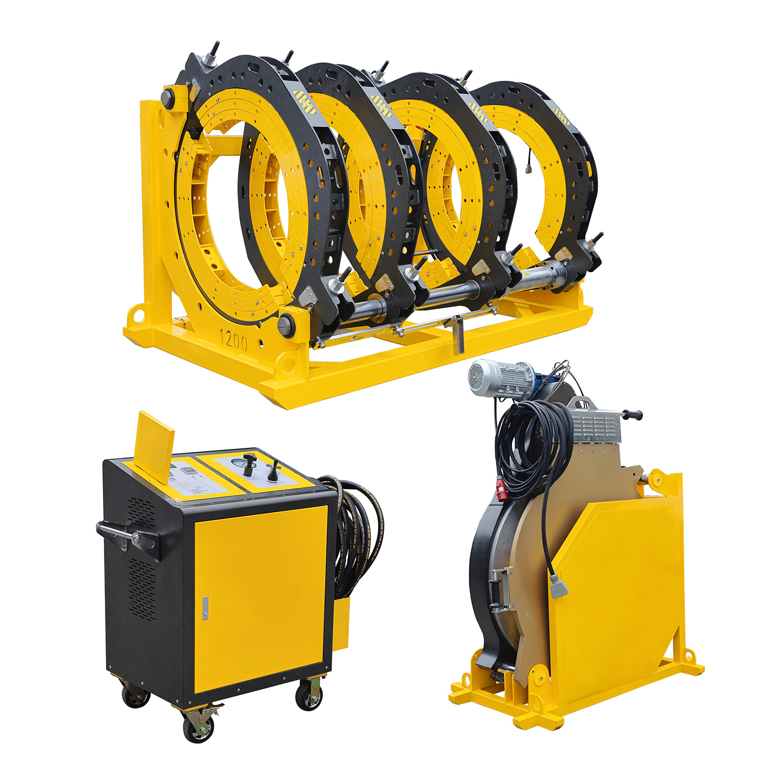 WP 1200 construction project ppr hdpe butt welder hydraulic butt fusion welding machine