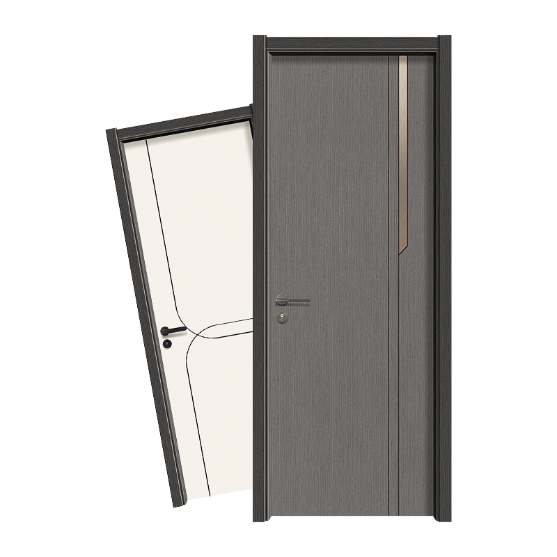 Factory direct simple fashion interior carbon crystal door private custom waterproof flame retardant carbon wood bedroom door