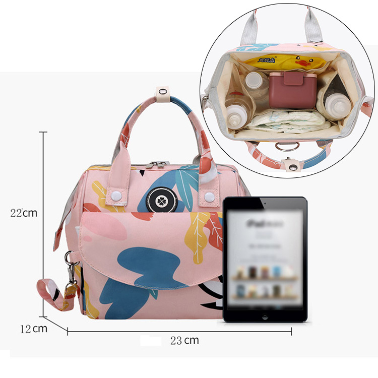 JZB037 Fashion Organizer Function Design Baby diaper Bag for Baby Bolsas Wholesale Tote Bag Waterproof Cute Diaper Bag