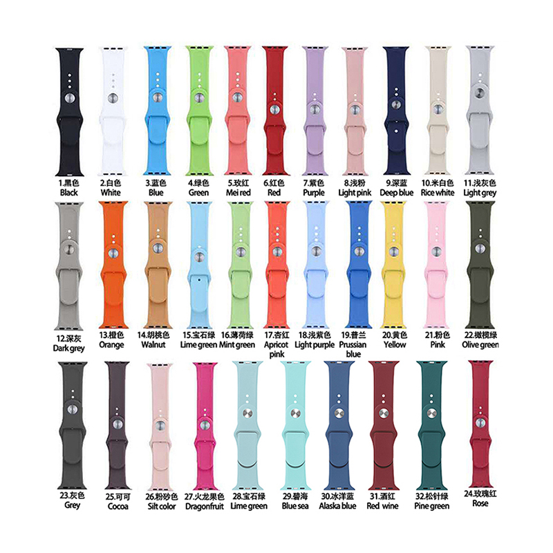2021 силиконовые умные наручные Ремешки для наручных часов для Apple Watch каучуковый ремешок серии 6 5 4 для iphone наручных часов iwatch, браслет 38 мм 40 мм 42 44 мм