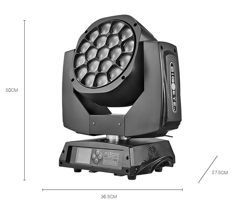 19x15w Rgbw Zoom Big Eyes Beam Light K10 Bee Eye Led Moving Head