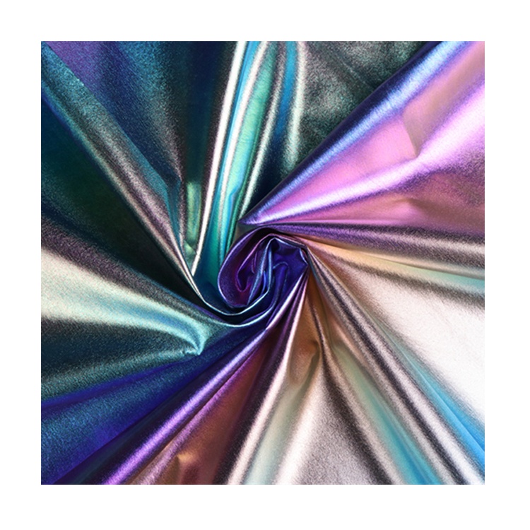 Factory Direct Sell 210t Seven Colour Gradual Change 100% Polyester Bronzing Pongee Fabric