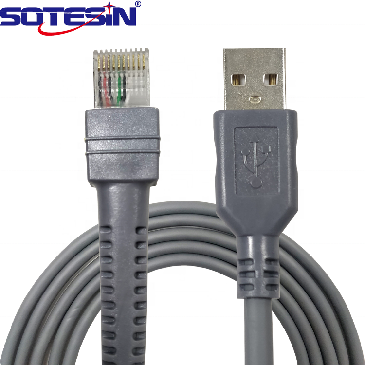 CBA-U01-S07ZAR usb-разъёмы штепсельного и розеточного кабелем 2м RJ45 10P10C для Motolora символ LS2208 LS3408 QR код 1D 2D сканер штрих-кода кабель для передачи данных