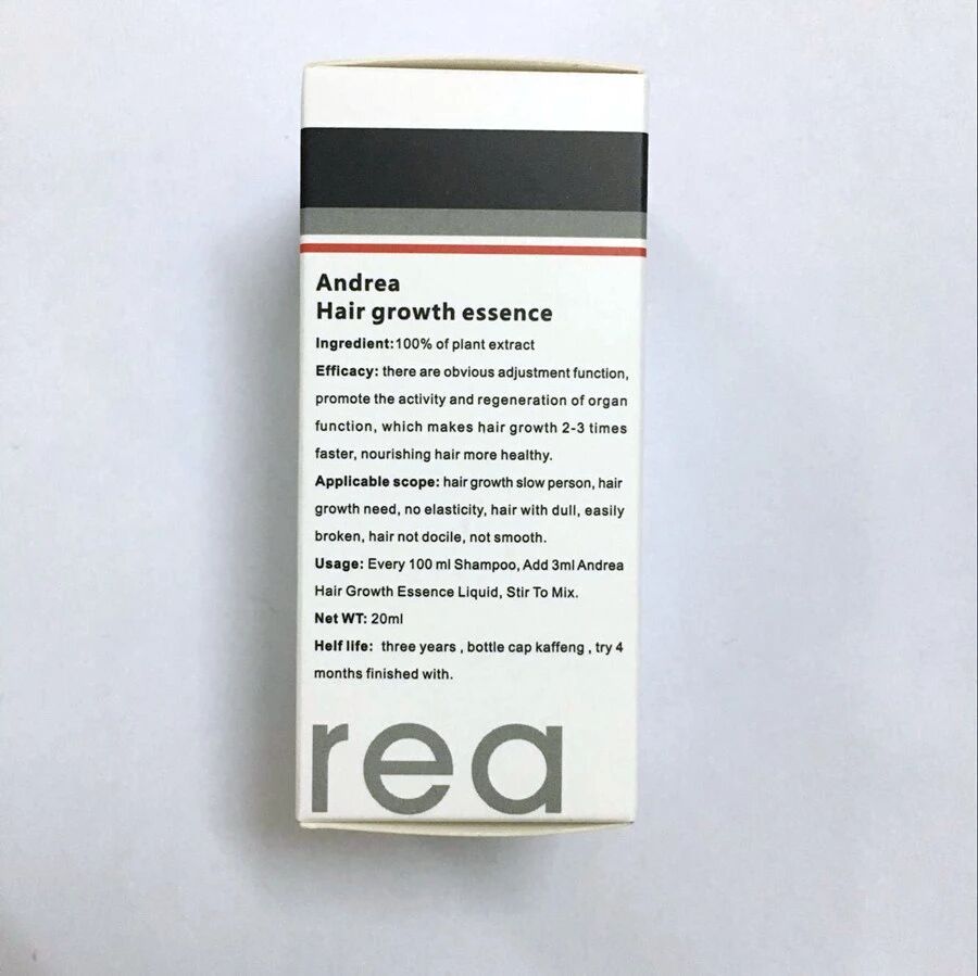 2019 private label Andrea 100% естественный рост волос сыворотка роста волос продукты роста волос масло роста волос Женщины