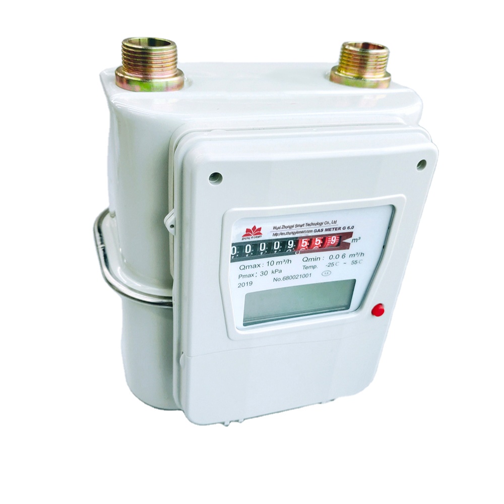 steel shell membrane smart gas meter with lorawan module for remote meter reading