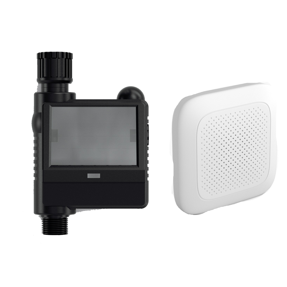 Alexa Google Smart Wireless Watering Timer Solar Battery Powered Valve Gateway Faucet Water Tap Valve Smart Life Remote Control