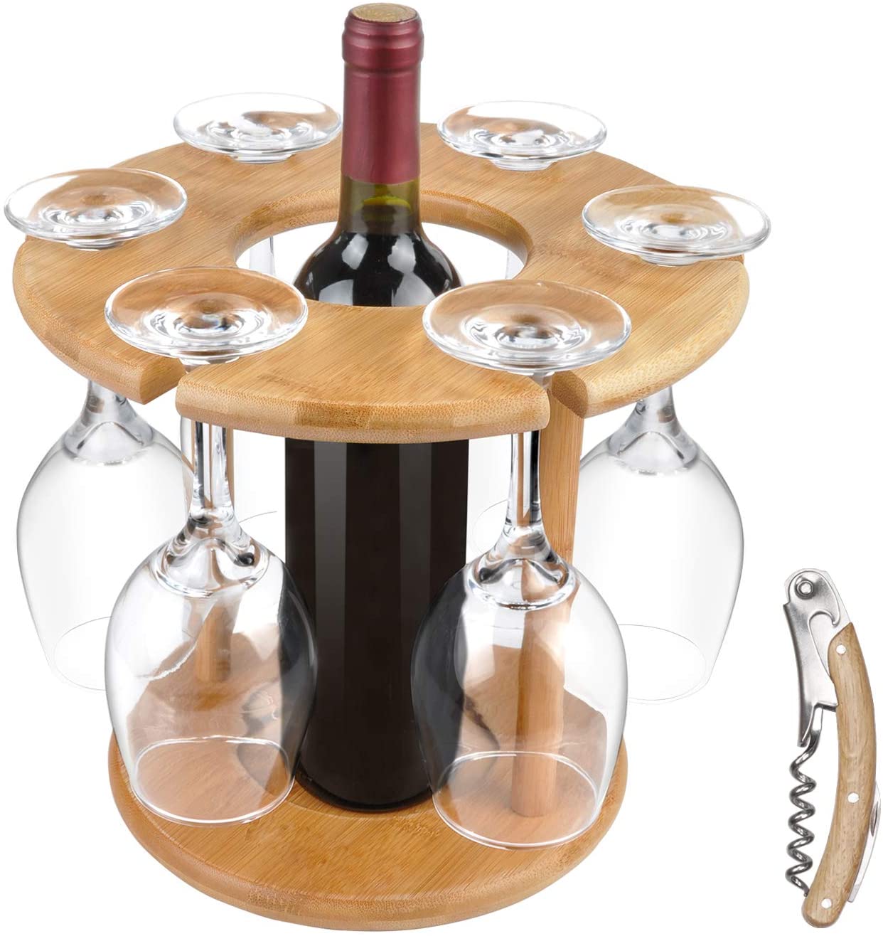 Wine Glass Drying Rack and Bottle Holder