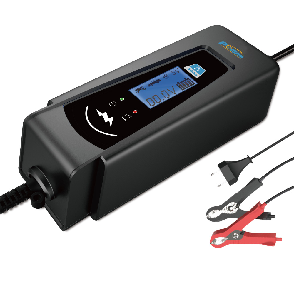 High quality automatic fast car battery charger 12v with starter