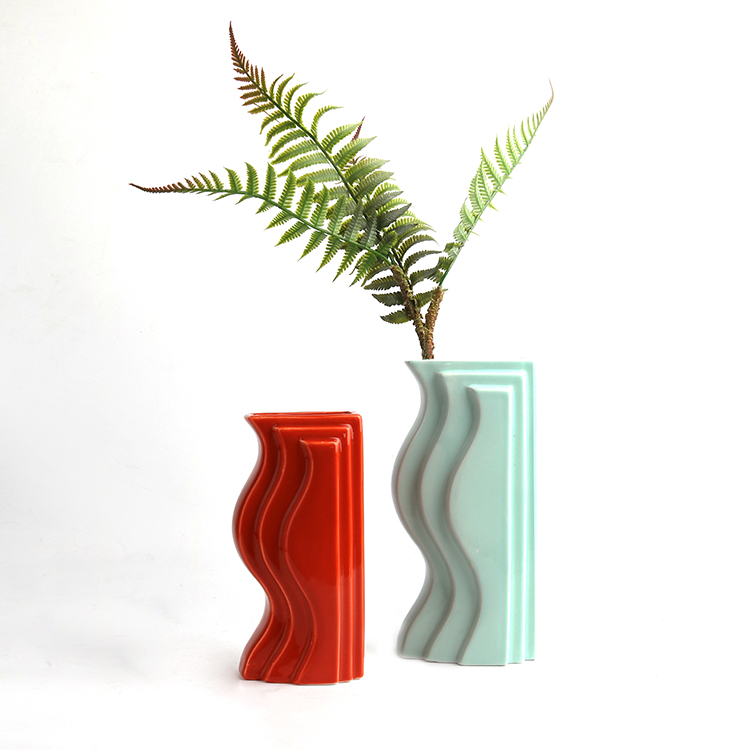 K & B новый дизайн Nordic Morandi Современные мини Фарфор Керамическая Ваза Цветочная композиция для украшения дома